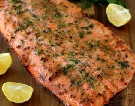 Запеченная рыба.