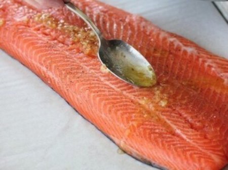 Запеченная рыба.