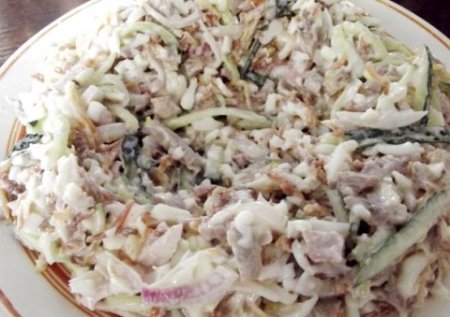 Салат "Гнездо глухаря"