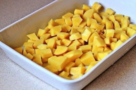 Печеный картофель с пармезаном.