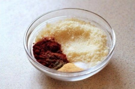 Печеный картофель с пармезаном.