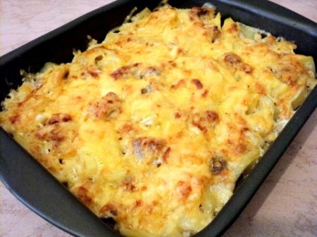 Картошка по французски с мясом
