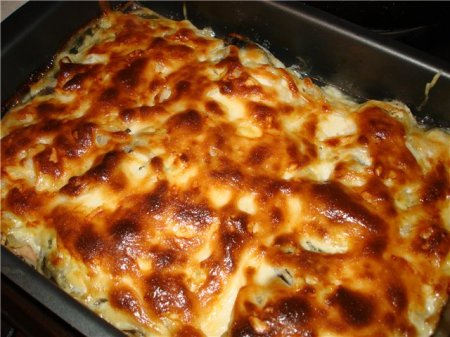 рыбный омлет