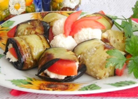 Баклажаны с сырной внутренностью