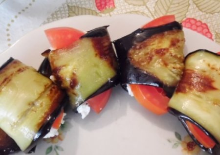 Баклажаны с сырной внутренностью