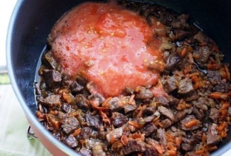 Картошечка, гашенная с мясом 