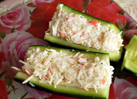 "Лодочки" из огурца