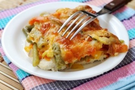 Куриный стейк с овощами