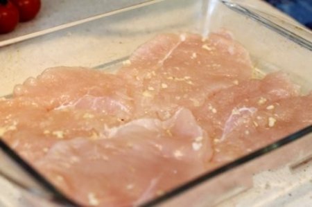 Куриный стейк с овощами