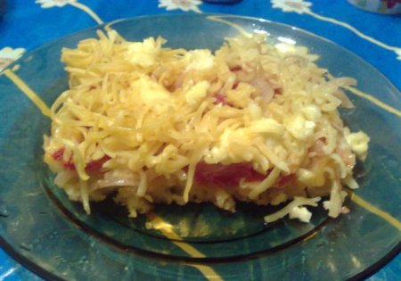 Макароны, запеченные с помидорами