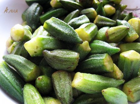 Соленье из бамии