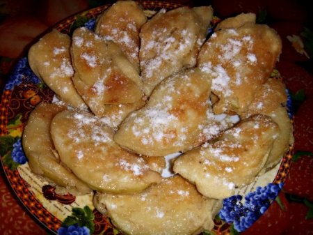 Яблочные дольки в сладостном кляре в мультиварке