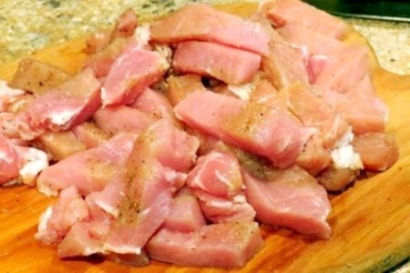 Свинина по-строгановски с грибами