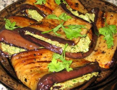 Баклажаны с ореховой внутренностью