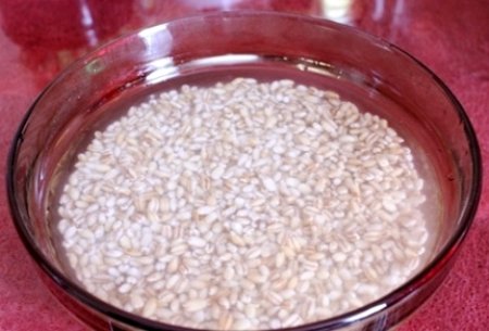 Перловая каша с мясом, грибами и овощами.