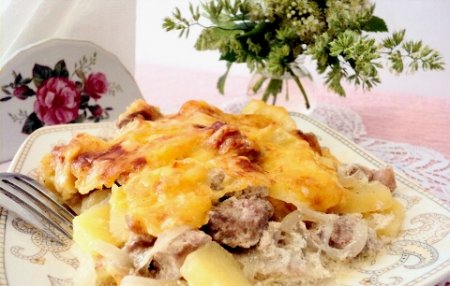 Картошка по французски с мясом