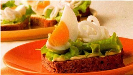 Бутерброды с кальмарами