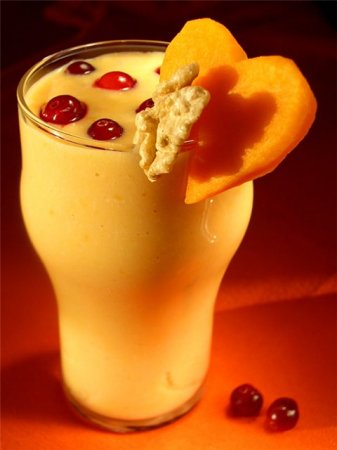 Кисель из тыквы и ревеня