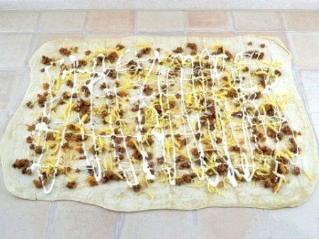 Мясной пирог из лаваша