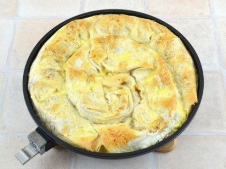Мясной пирог из лаваша