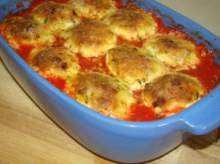 Печеные фаршированные яичка 