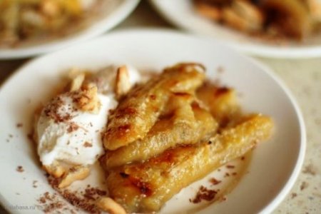 Десерт из запеченных бананов