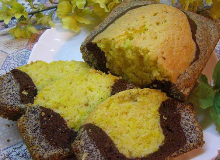 Разноцветный кекс  