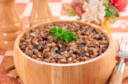 Гречневая каша с грибами