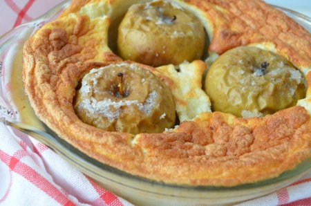 Яблоки в манном суфле