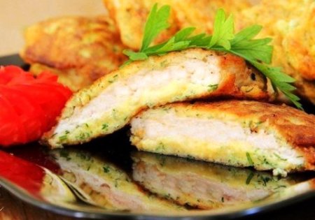 Куриные отбивные с сыром