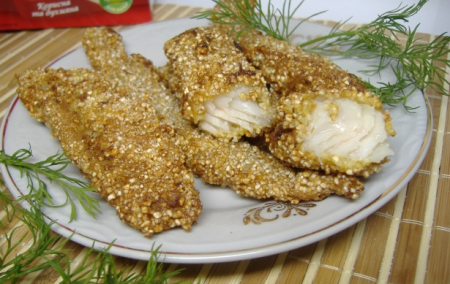 Рыбные палочки в панировке