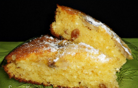 Творожный кекс с бананом