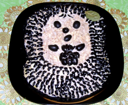 Салат "Ежик в тумане"