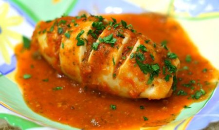 Кальмары фаршированные