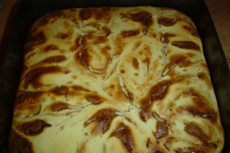 Шоколадно-творожный пирог   