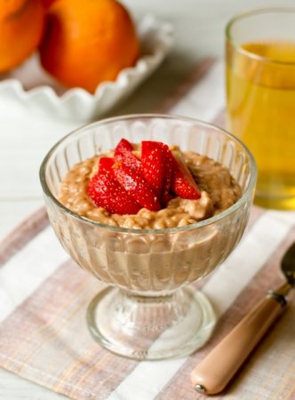 Шоколадно-кокосовый рисовый пудинг