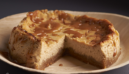 Творожный тортик с карамелью