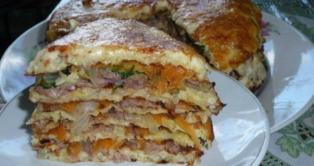 Обычной капустный тортик