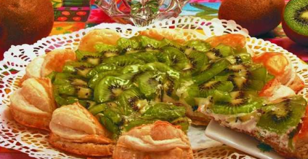 Слоеный тортик Киви