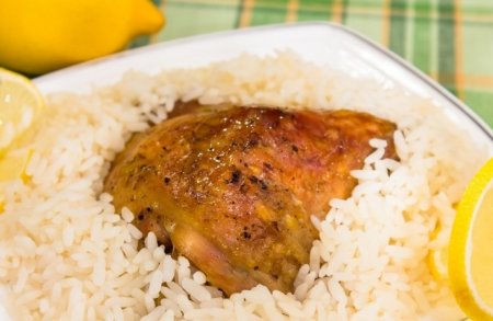 Бедрышки, маринованные в лимонном соке, запеченные в рукаве