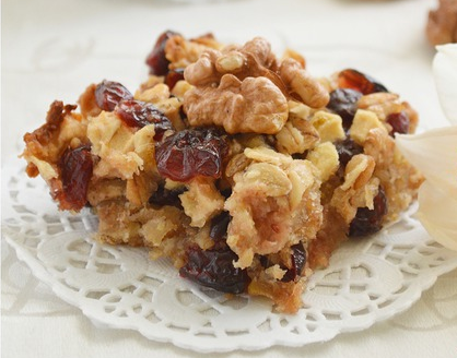 Клюквенно-яблочное печенье