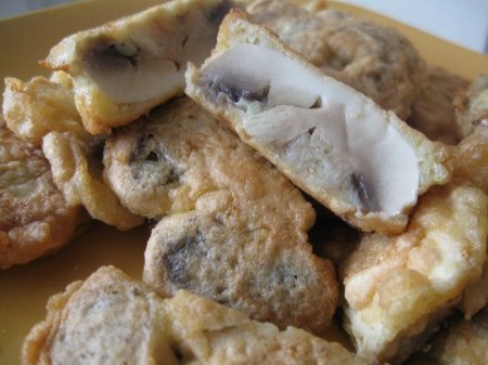 Грибы в тесте