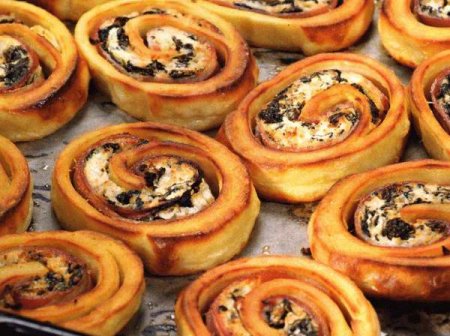 Картофельный рулет со шпинатом 