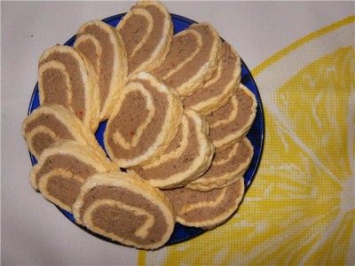 Печеночный паштет в омлете