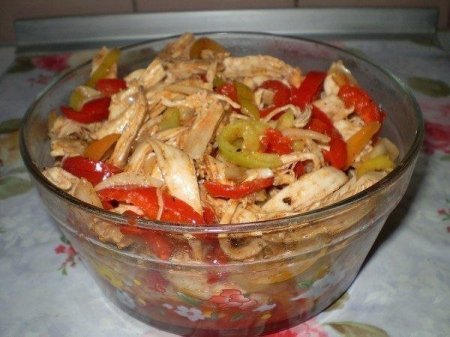 Салат "Курица Хе"