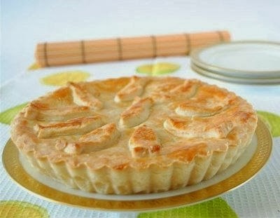 Пирог с плавленным сыром