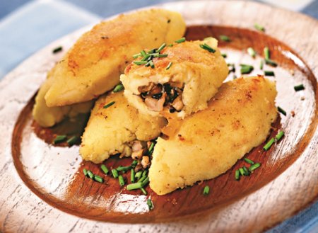 Картофельные зразы с грибами