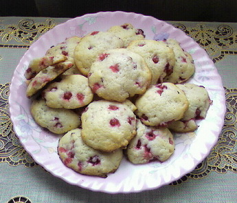 Печенье с красноватой смородиной