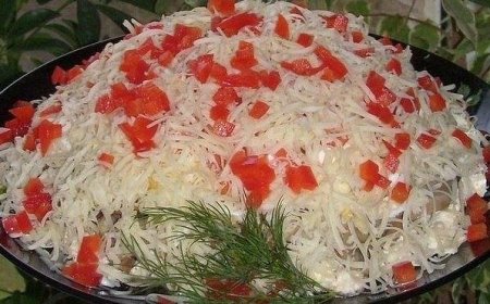 Салат "Кучеряшка"