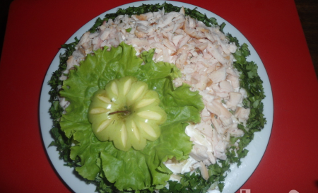 Салат "Зеленоватое яблочко"